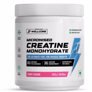 Wellcore Micronised Creatine Monohydrate 307g – Fruit Fusion