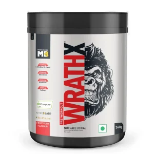 MuscleBlaze Pre-Workout WrathX 340g – Fruit Fury