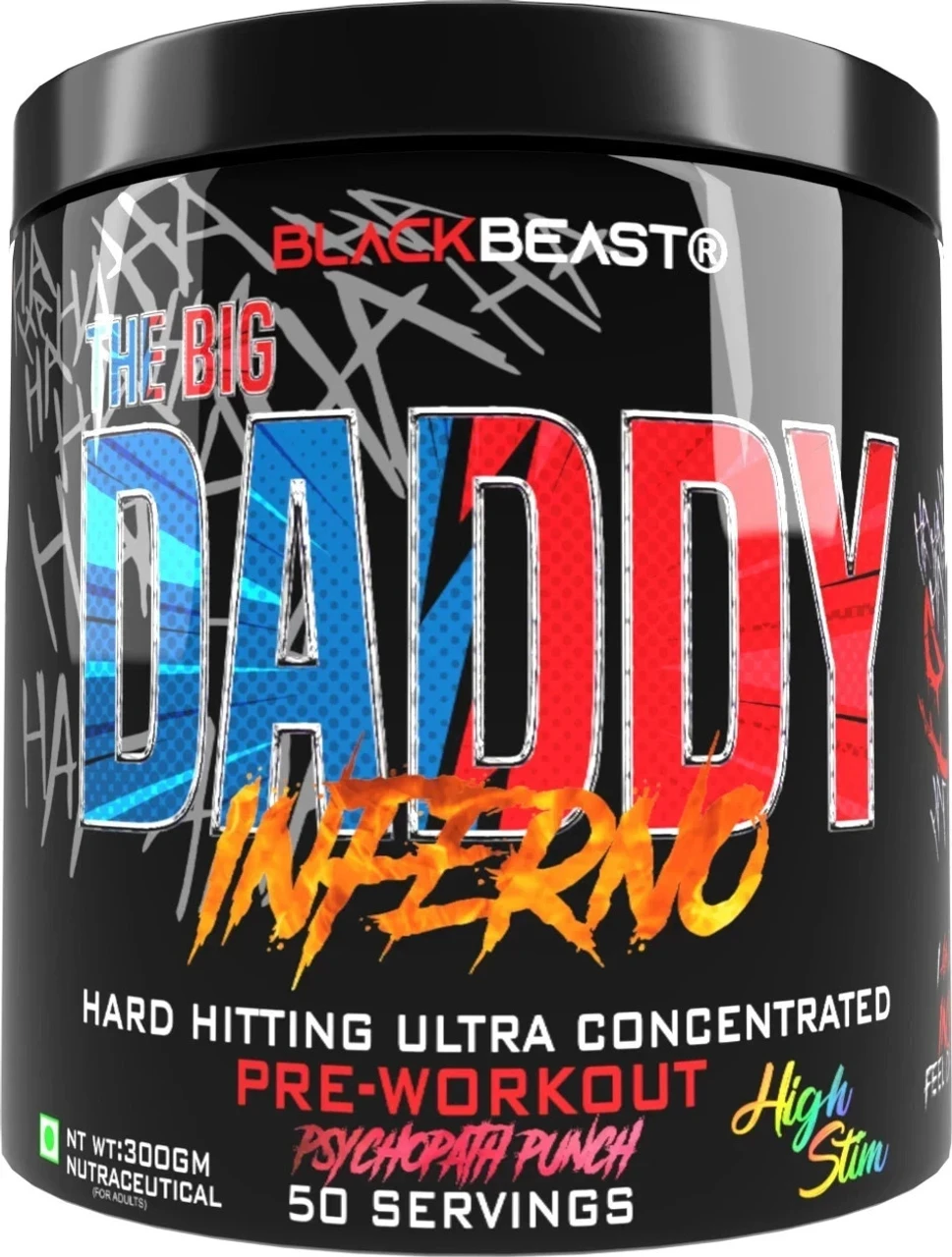 Inferno Pre-Workout 50 Servings Psychotic Punch